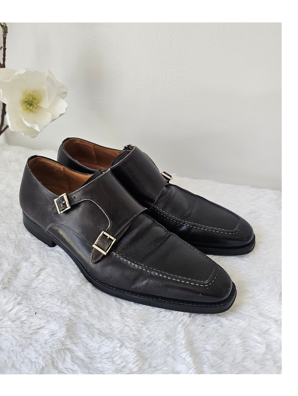 Magnanni Men's Omnia Double Monk Strap Loafers